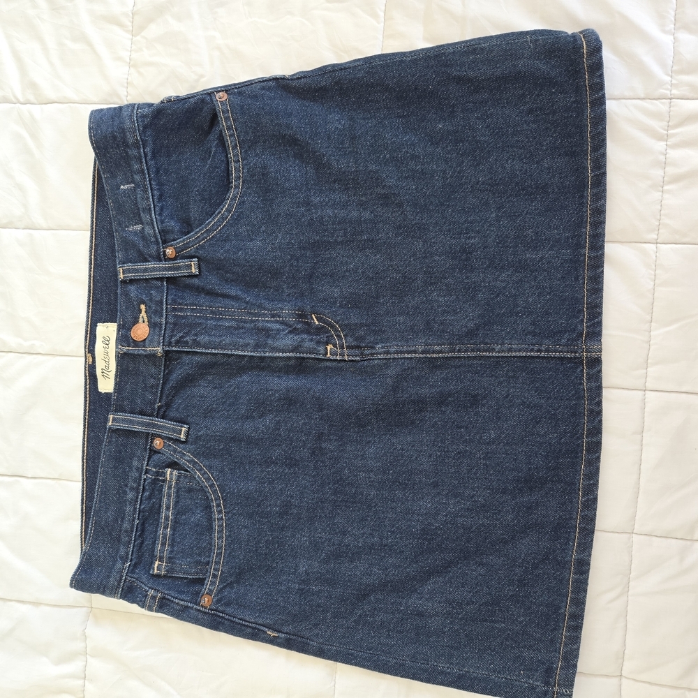 Madewell Blue Denim Mini Skirt